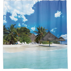 Exotic Beach Shower Curtain
