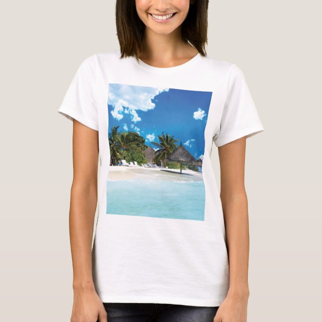 Exotic Beach  T-Shirt (Front)