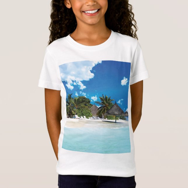 Exotic Beach  T-Shirt (Front)