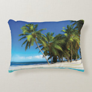 Exotic beach throw pillow