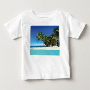 Exotic beach throw pillow baby T-Shirt