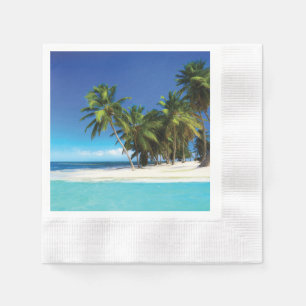Exotic beach throw pillow napkin