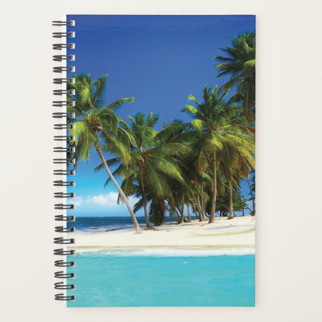 Exotic beach throw pillow planner (Front)