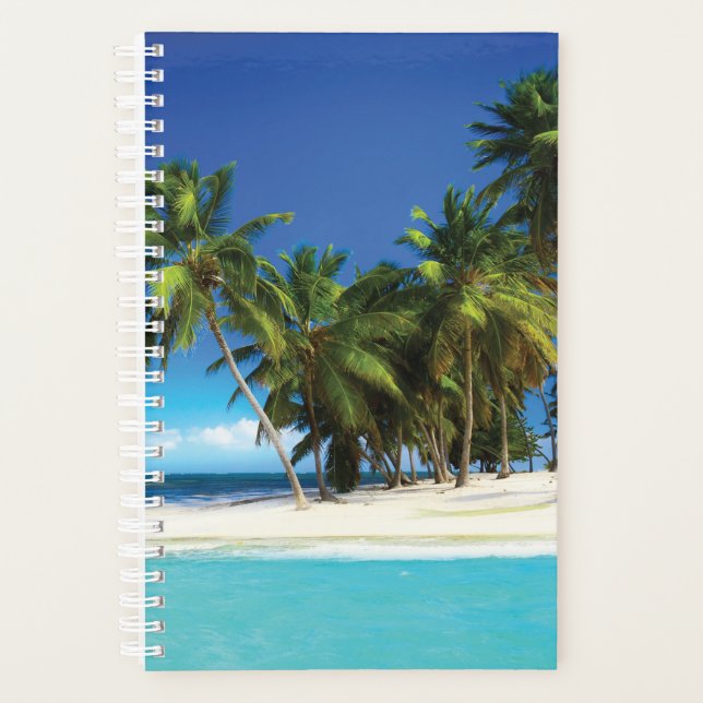 Exotic beach throw pillow planner (Front)