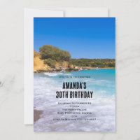 Exotic Beach Tropical Island Paradise Birthday