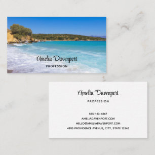 Exotic Beach Tropical Island Paradise Business Card