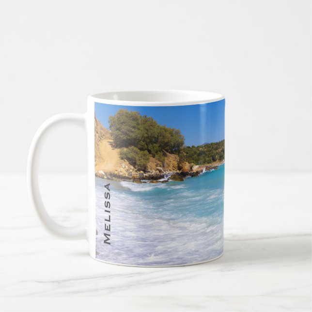 Exotic Beach Tropical Island Paradise Coffee Mug (Left)