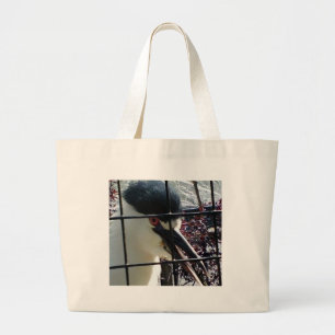 Exotic Bird at the Zoo image Large Tote Bag