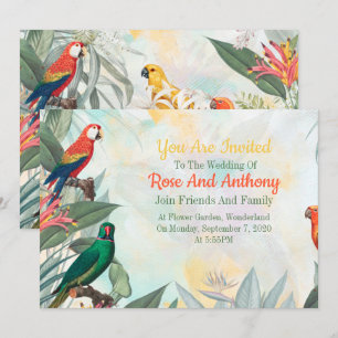 Exotic Birds Invitation