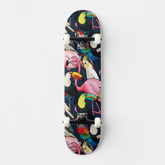 Exotic birds skateboard (Front)