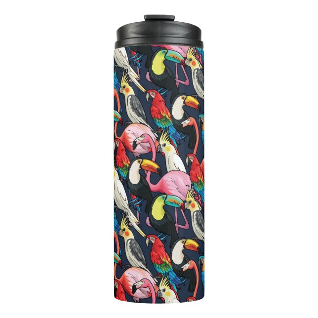 Exotic birds thermal tumbler (Front)