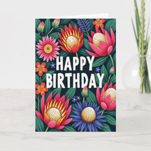 Exotic Birthday Blossom Card