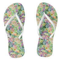 Exotic Blooming Watercolor Cacti Pattern