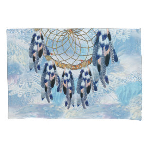 Exotic Blue Dream Catcher Pillowcase