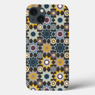 Exotic Blue Marrakesh Stars Mosaic Pattern Case