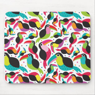 exotic brazil toucan bird background mouse mat