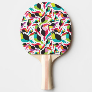 exotic brazil toucan bird background ping pong paddle