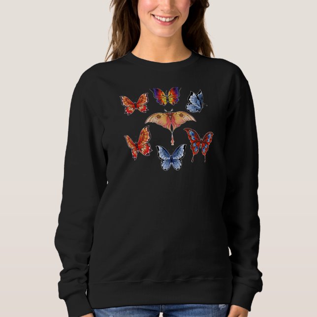 Exotic Butterflies Colourful Butterfly Fun Sweatshirt (Front)