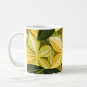 Exotic caramboo pattern 🌿 for tropical decoration coffee mug