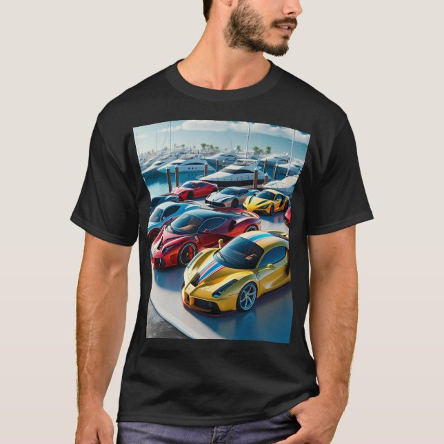 Exotic Cars and Boats T-Shirt (Front)