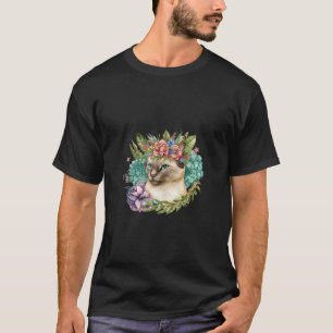 Exotic Cat Floral Exotic Cat Lovers Exotic Cat Flo T-Shirt