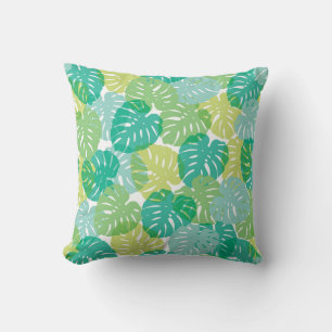 Exotic Cheese Plant: Tropical Monstera Cushion