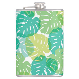 Exotic Cheese Plant: Tropical Monstera Hip Flask