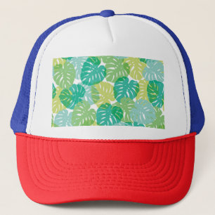 Exotic Cheese Plant: Tropical Monstera Trucker Hat