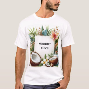 exotic coconut summer vibes tshirt