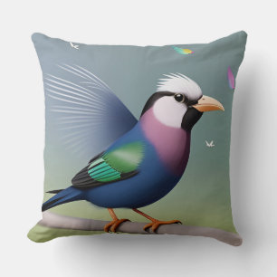 Exotic Colourful Bird Design – Luxury Inspired Cushion