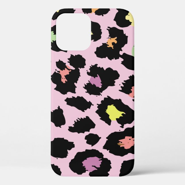 exotic colourful wild leopard design hand drawn fa Case-Mate iPhone case (Back)