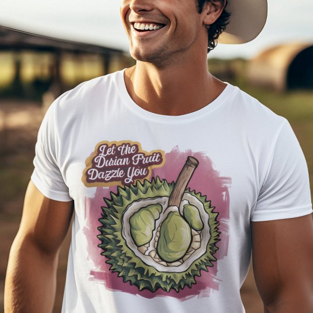 Exotic Durian Delight in Pink T-Shirt (Creator Uploaded)