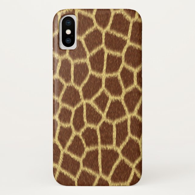 Exotic Faux Giraffe Print Animal Fur Pattern Case-Mate iPhone Case (Back)