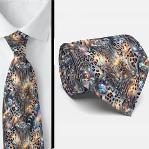 Exotic Faux Silk Luxury Trendy Opal Gentleman's Tie