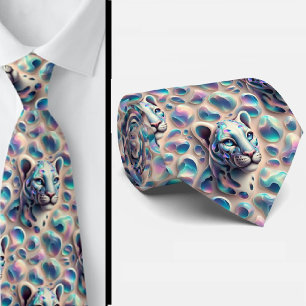 Exotic Faux Silk Luxury Trendy Opal Gentleman's Tie