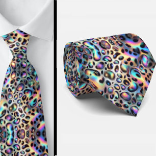 Exotic Faux Silk Luxury Trendy Opal Gentleman's Tie