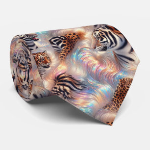Exotic Faux Silk Luxury Wild Animal Gentleman's Tie