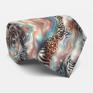 Exotic Faux Silk Luxury Wild Animal Gentleman's Tie