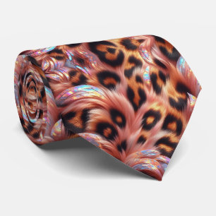 Exotic Faux Silk Luxury Wild Animal Gentleman's Tie