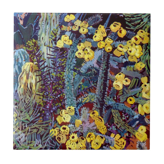 Exotic Flora #10 at SunshineDazzle Tile (Front)