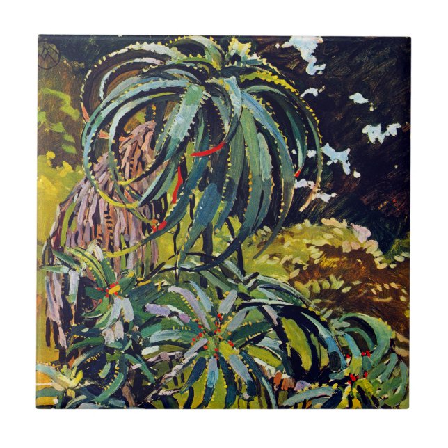 Exotic Flora #12 at SunshineDazzle Tile (Front)