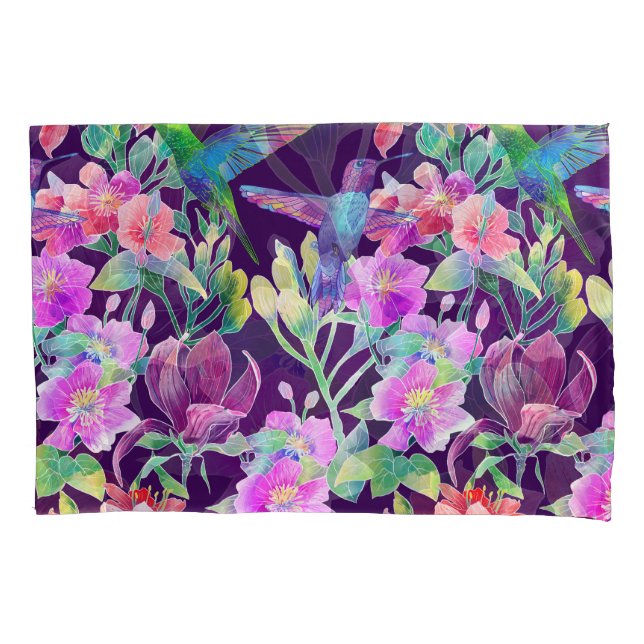 Exotic Flora and Fauna: Seamless Pattern Pillowcase (Front)