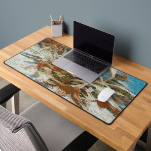Exotic Floral Desk Mat