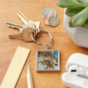 Exotic Floral Key Ring