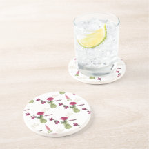 Exotic flower arrangement in glass