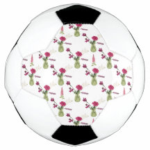 Exotic flower arrangement in glass