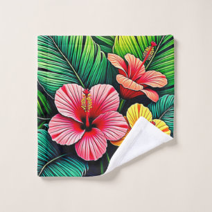 Exotic Flower Garden Dreams Bath Towel Set