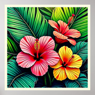 Exotic Flower Garden Dreams Poster