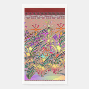 Exotic Flower Garden Napkin