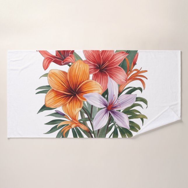 Exotic Flowers – Bath Towel Set (Bath Towel)